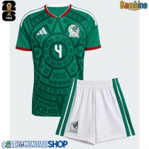 Maglie da calcio Messico Edson Alvarez #4 Prima Maglia Bambino Mondiali 2026  Manica Corta (+ Pantaloni corti)